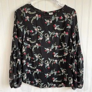 Disney Collection by Lauren Conrad Shirt‎ Womens  XS Snow White Apples Sequin